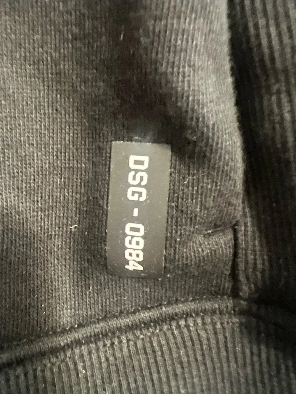 ASRV DSG-0984 Herringbone Crewneck Black Men’s Medium
